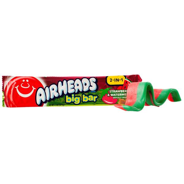 Airheads Big Bar 2-in-1 Strawberry & Watermelon 42,5g