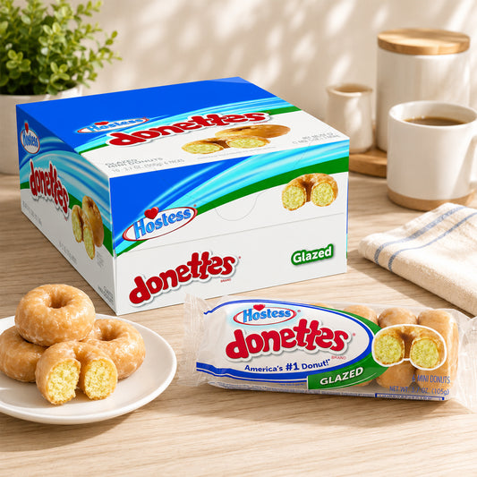 Hostess Donettes Mini Donuts Glazed 10 x 105g Vorratspack
