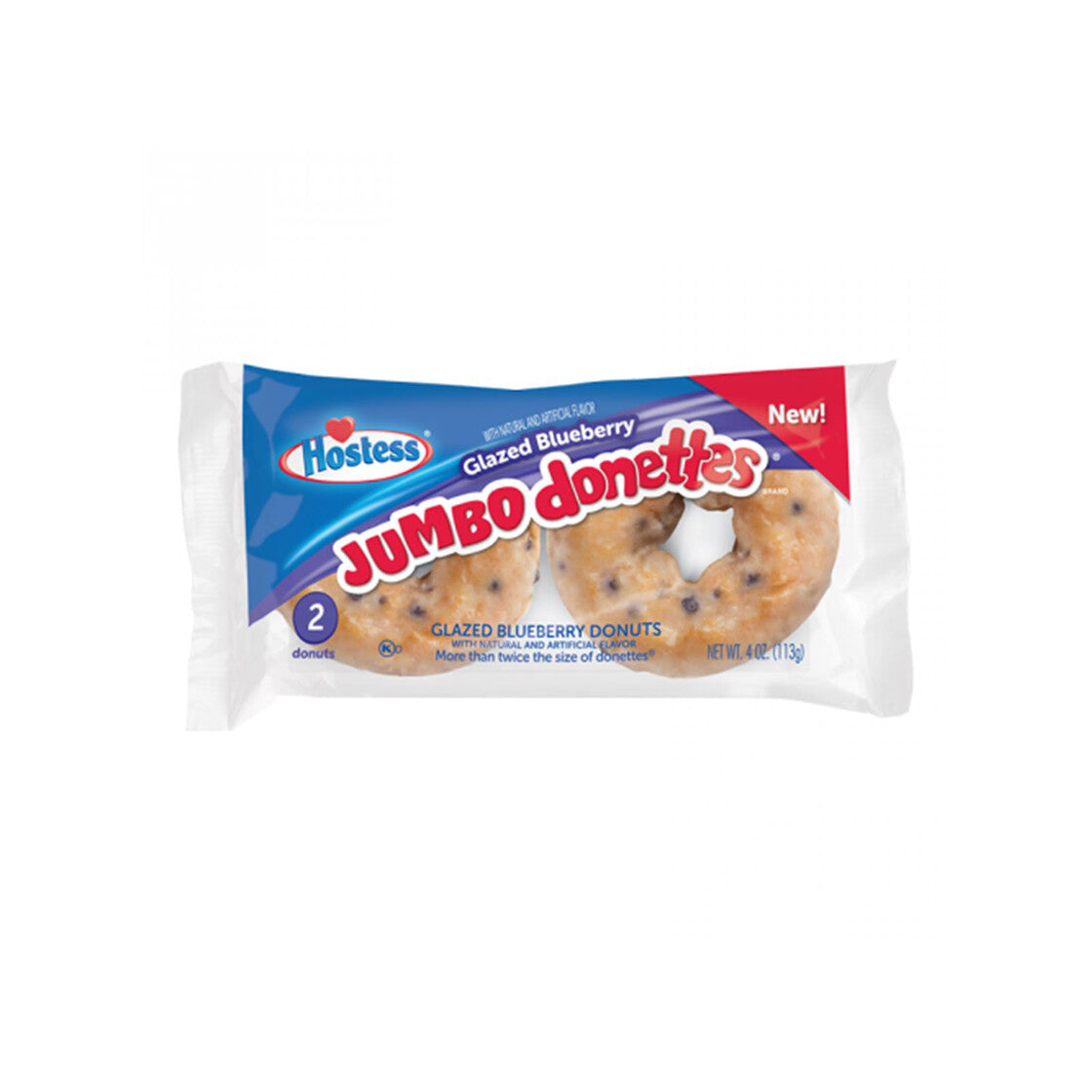 Hostess Glazed Blueberry Jumbo Donettes 113g