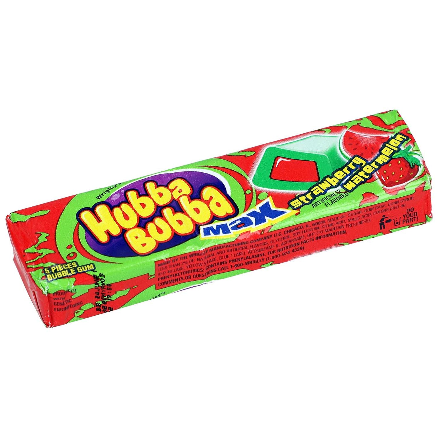 Wrigley´s Hubba Bubba Max Strawberry-Watermelon Gum 42g