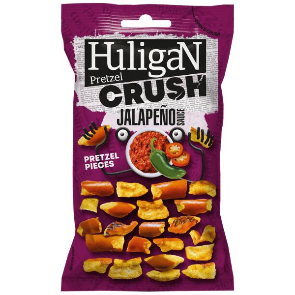 HuligaN Pretzel Pieces Jalapeno Sauce 65g