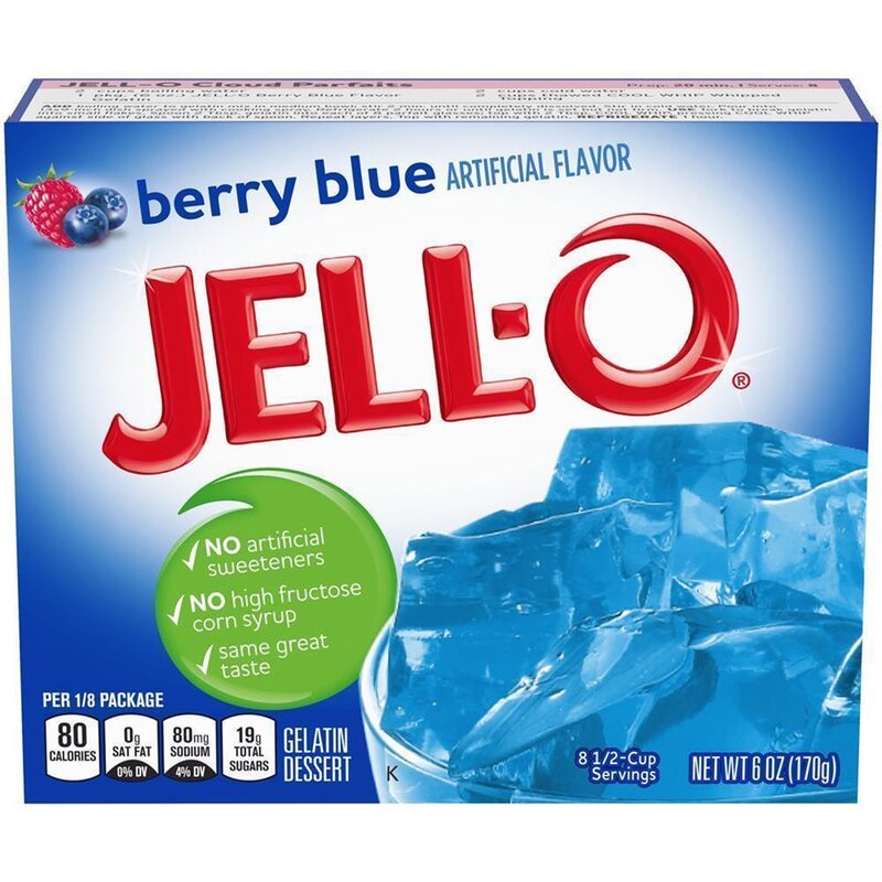 Jell-O Berry Blue Gelatin Dessert 170g