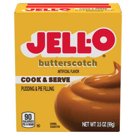 Jell-O Butterscotch Cream Instant Pudding & Pie Filling 96g