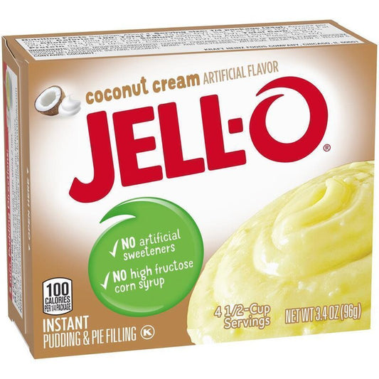Jell-O Coconut Cream Instant Pudding & Pie Filling 96g
