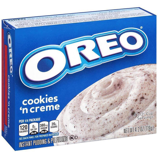Jell-O Oreo Cookies And Cream Instant Pudding & Pie Filling 119g