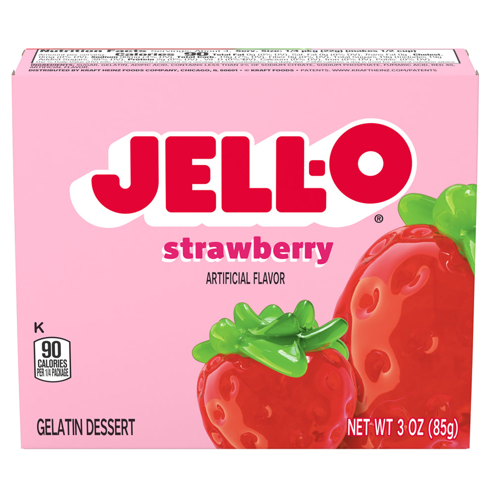 Jell-O Strawberry Gelatin Dessert Wackelpudding 85g