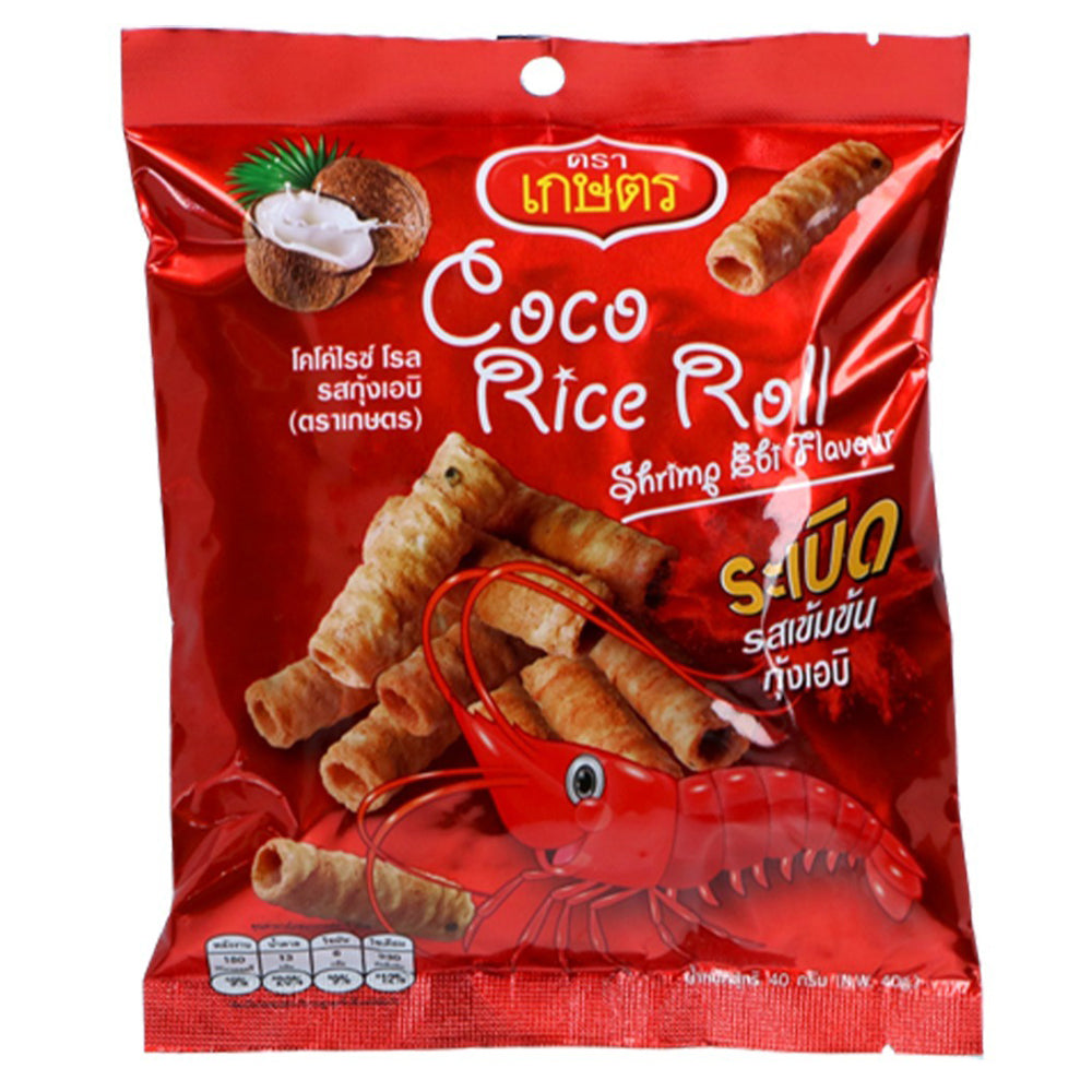 Kaset Coco Rice Roll Shrimp Flavour 40g