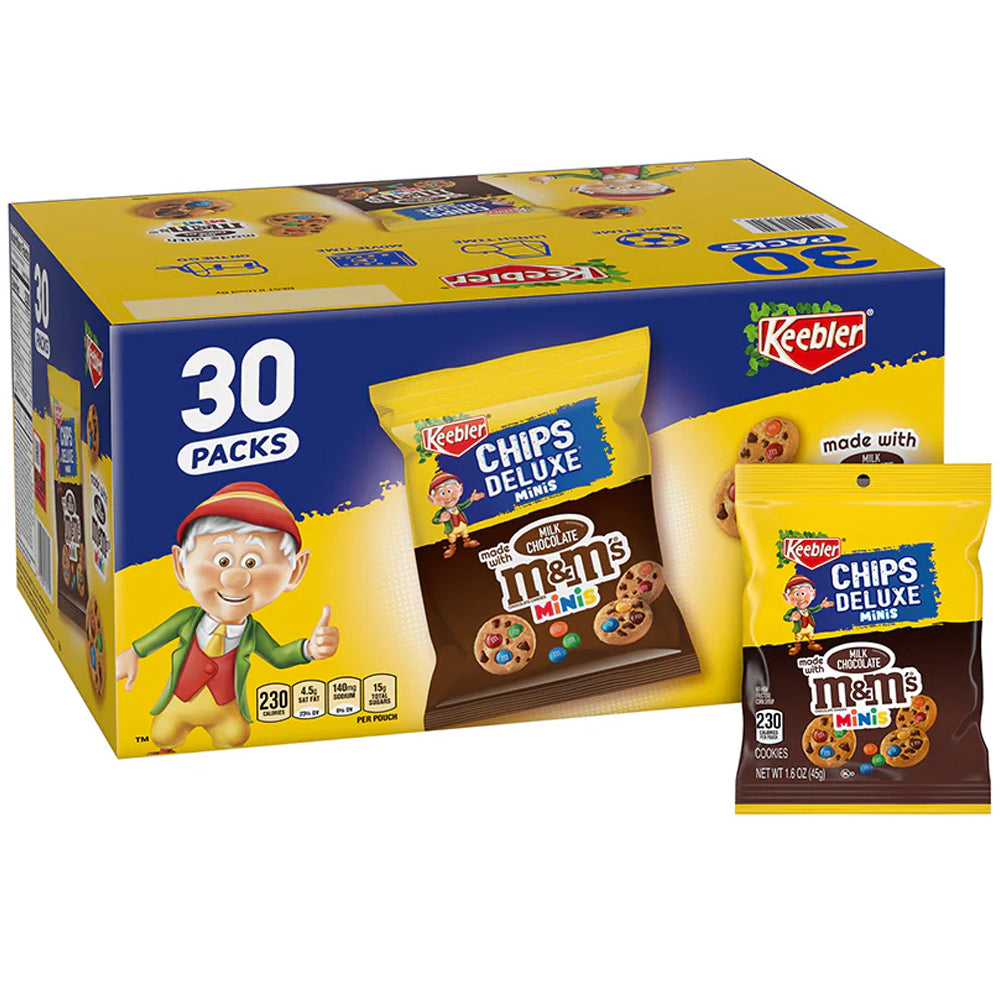 Keebler M&M's Bite Size Cookies 30 x 45g Vorratspack