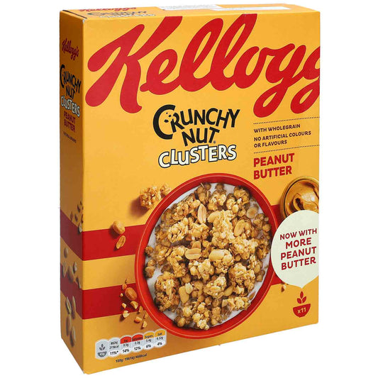 Kellogg's Crunchy Nut Peanut Butter Clusters 525g