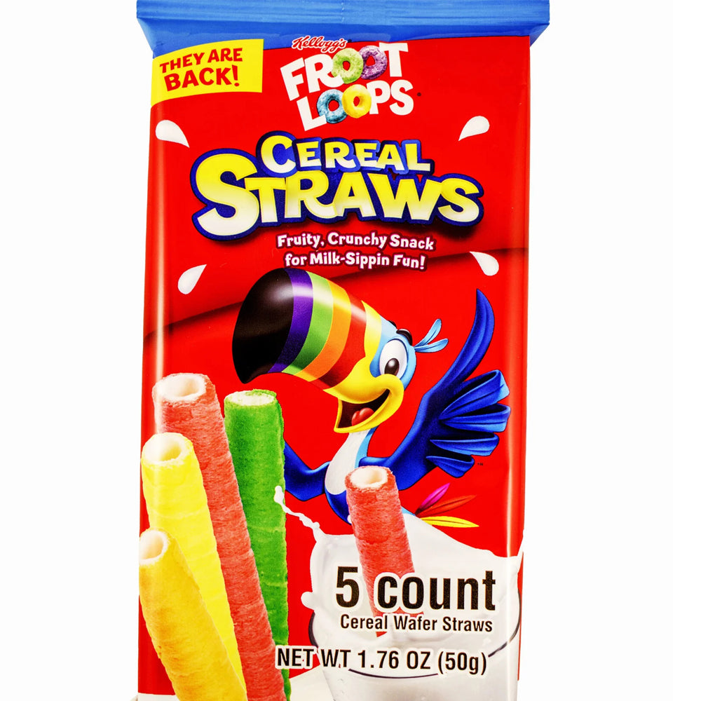 Kellogg's Froot Loops Cereal Straws 50g