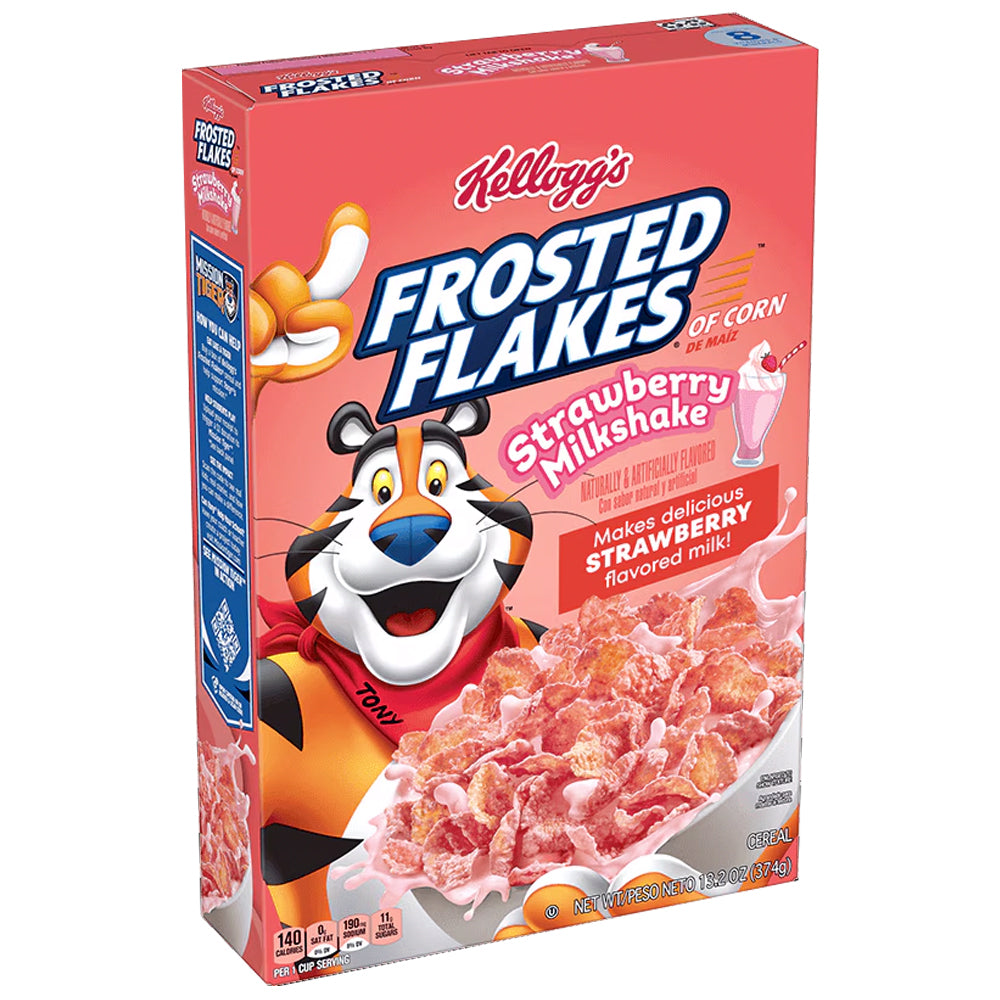 Kellogg's Frosted Flakes Strawberry Milkshake 374g