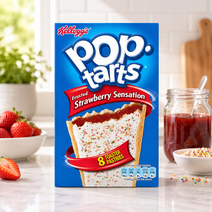 Kellogg's Pop-Tarts Frosted Strawberry Sensation 8 Stück 384g