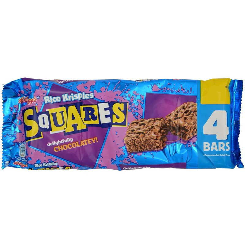 Kellogg's Rice Krispies Squares Delightfully Chocolatey 4x36g