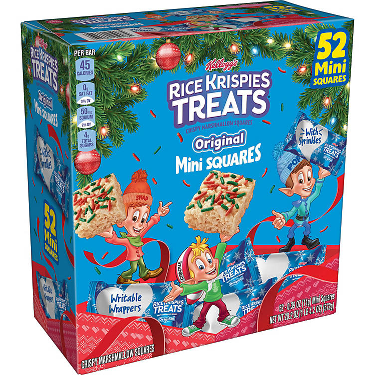 Kellogg's Rice Krispies Treats Original mini squares 52 pack 572g