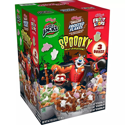 Kellogg´s Spoooky Halloween Edition Breakfast Cereal Variety Pack 983g