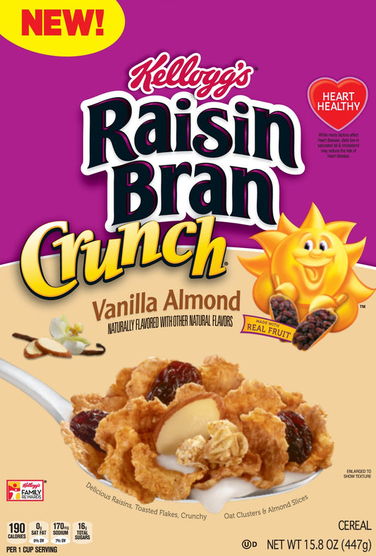 Kellogg's Raisin Bran Crunch Cereal 447g