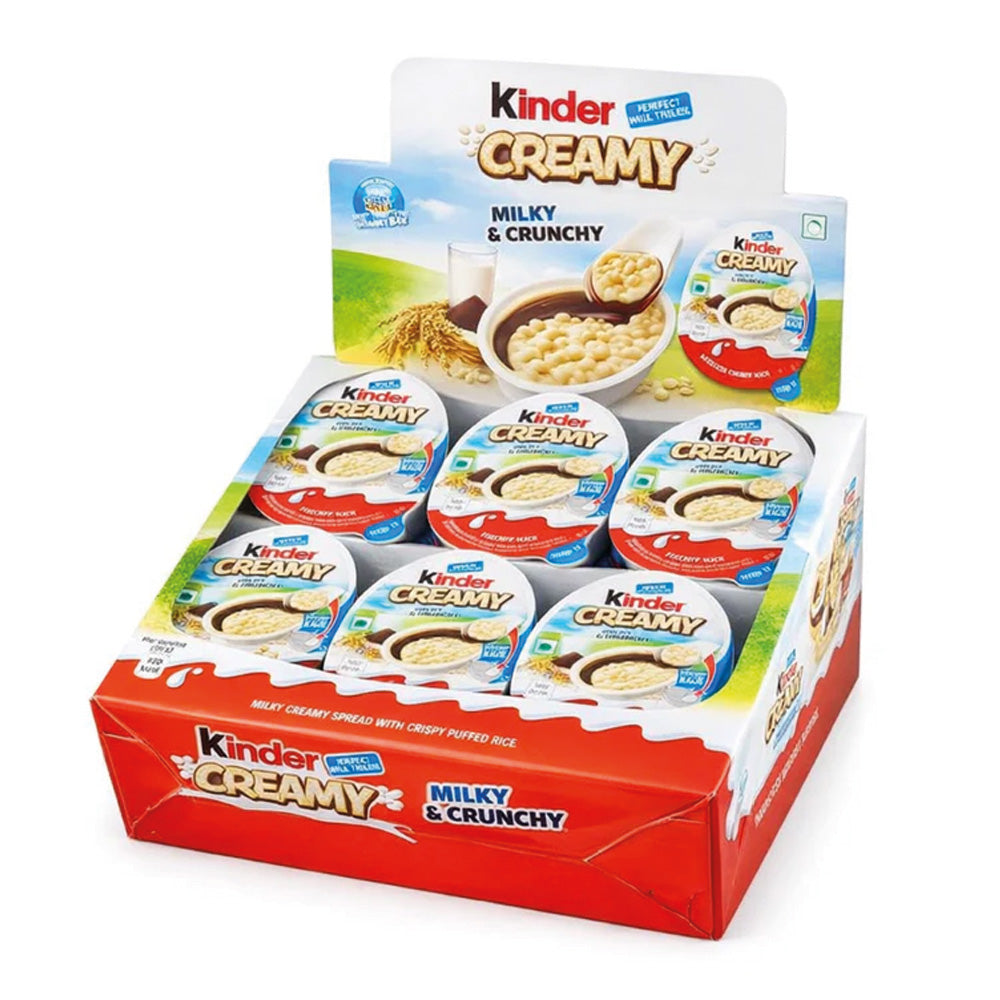 Kinder Creamy Milky & Crunchy 24 x 19g Vorratspack