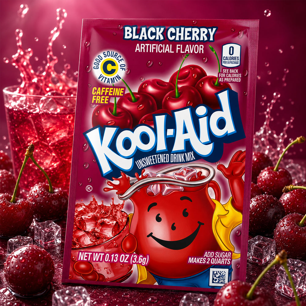 Kool Aid Unsweetened Drink Mix Black Cherry 3,6g