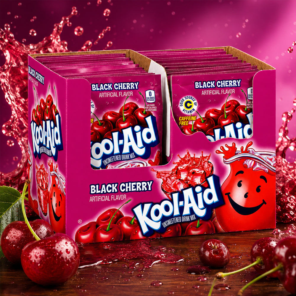 Kool Aid Unsweetened Drink Mix Black Cherry 48 x 3,6g Vorratspack