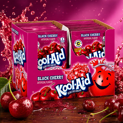 Kool Aid Unsweetened Drink Mix Black Cherry 48 x 3,6g Vorratspack
