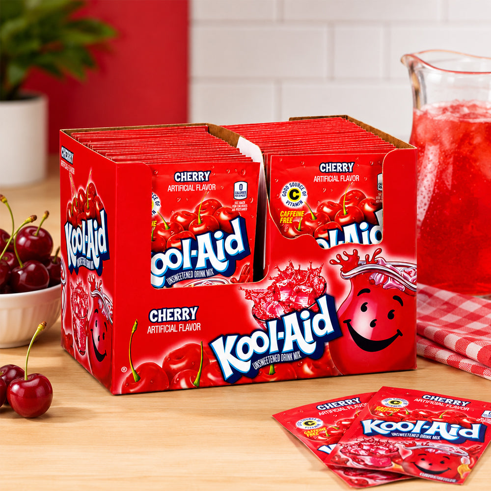 Kool Aid Unsweetened Drink Mix Cherry 48 x 3,6g Vorratspack