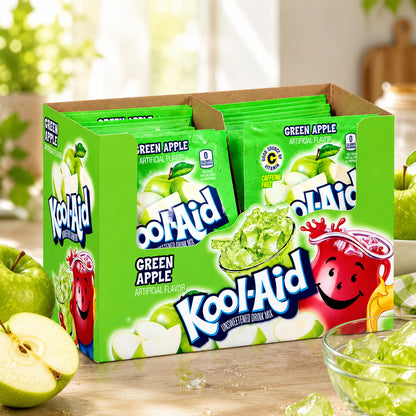 Kool Aid Unsweetened Drink Mix Green Apple 48 x 6,3g Vorratspack
