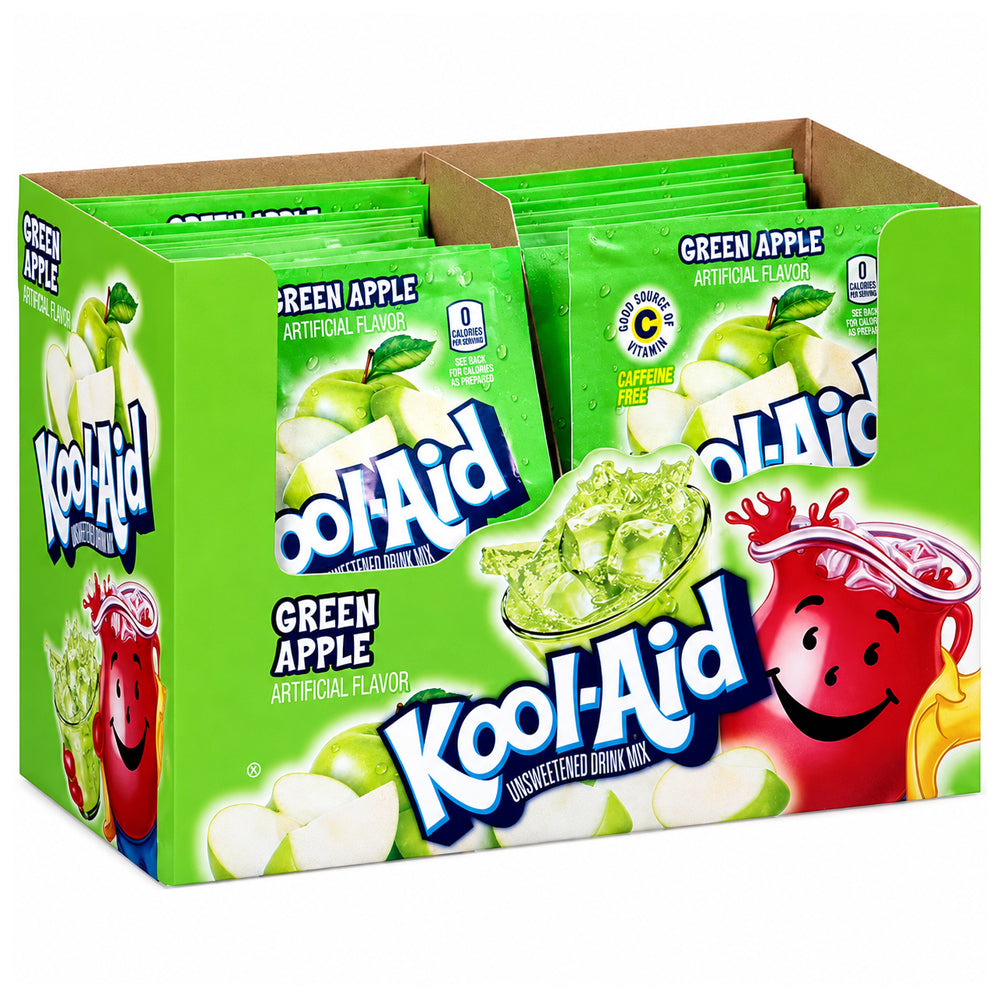 Kool Aid Unsweetened Drink Mix Green Apple 48 x 6,3g Vorratspack