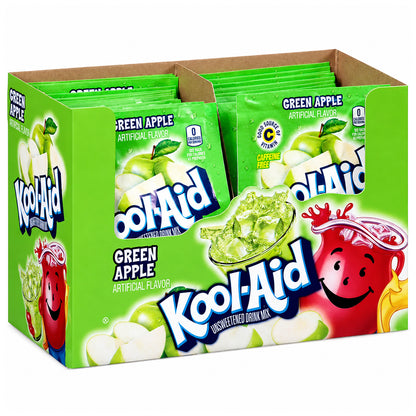 Kool Aid Unsweetened Drink Mix Green Apple 48 x 6,3g Vorratspack