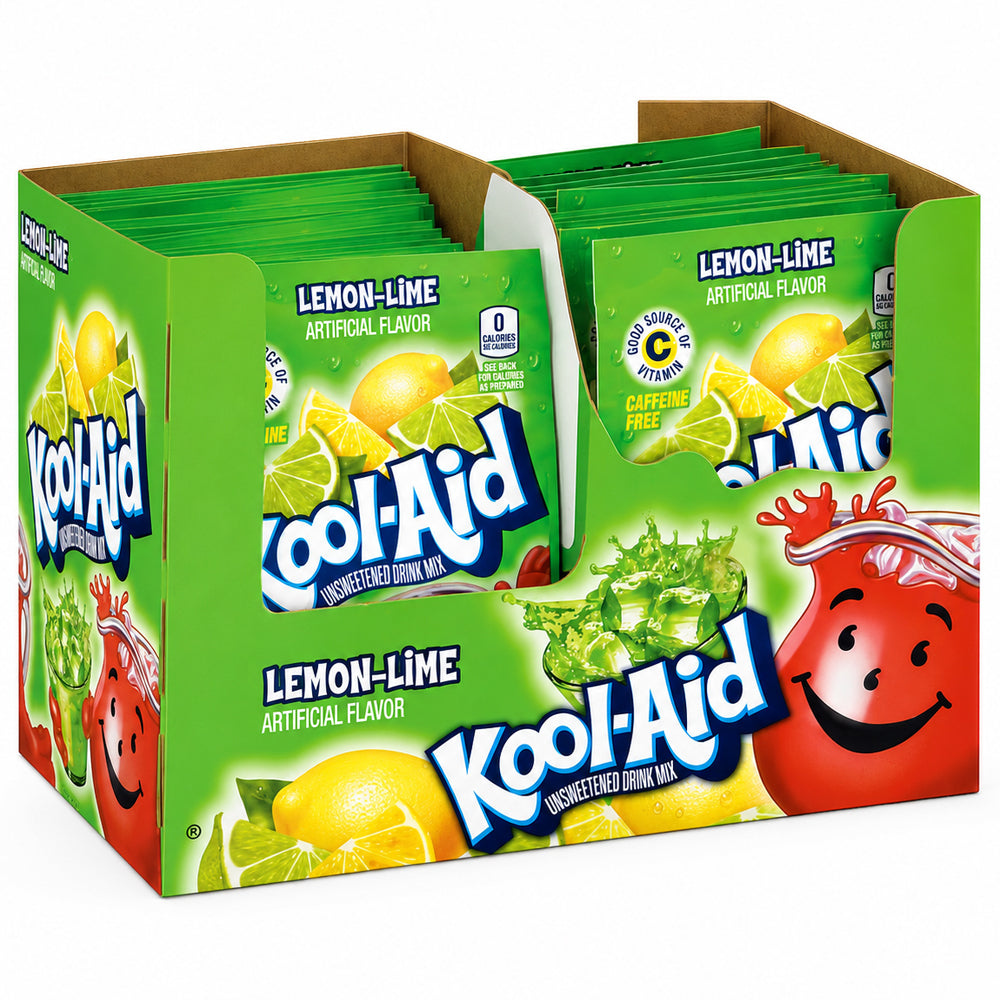 Kool Aid Unsweetened Drink Mix Lemon Lime 48 x 3,6g Vorratspack