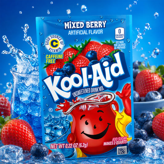 Kool Aid Unsweetened Drink Mix Mixed Berry 6,2g