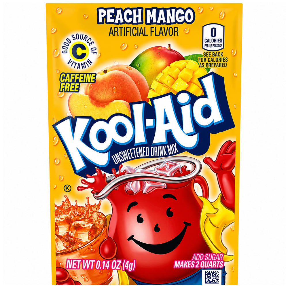 Kool Aid Unsweetened Drink Mix Peach Mango 4g