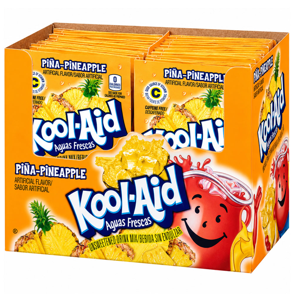 Kool Aid Unsweetened Drink Mix Pina-Pineapple 48 x 3,9g Vorratspack