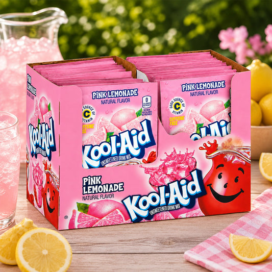 Kool Aid Unsweetened Drink Mix Pink Lemonade 48 x 6,5g Vorratspack