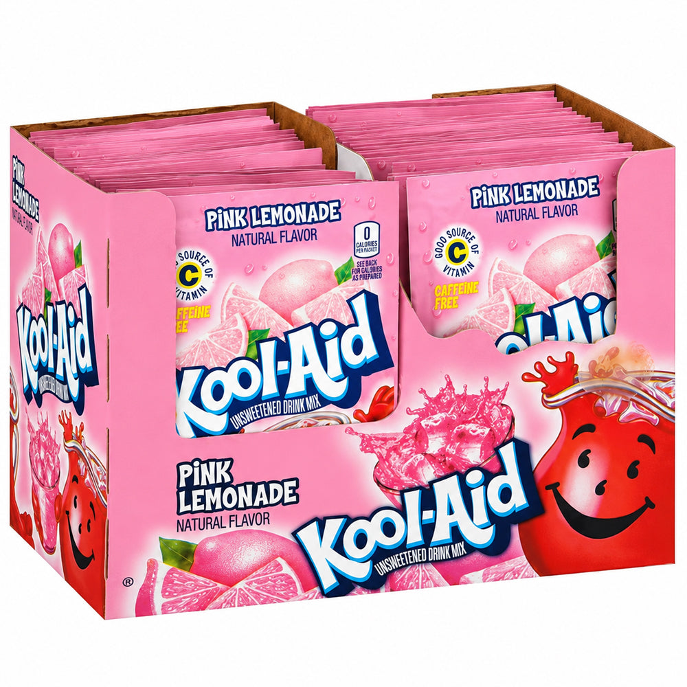 Kool Aid Unsweetened Drink Mix Pink Lemonade 48 x 6,5g Vorratspack