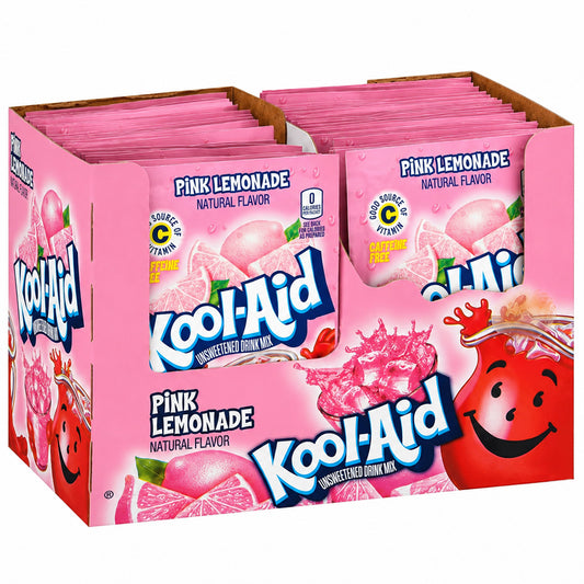 Kool Aid Unsweetened Drink Mix Pink Lemonade 48 x 6,5g Vorratspack