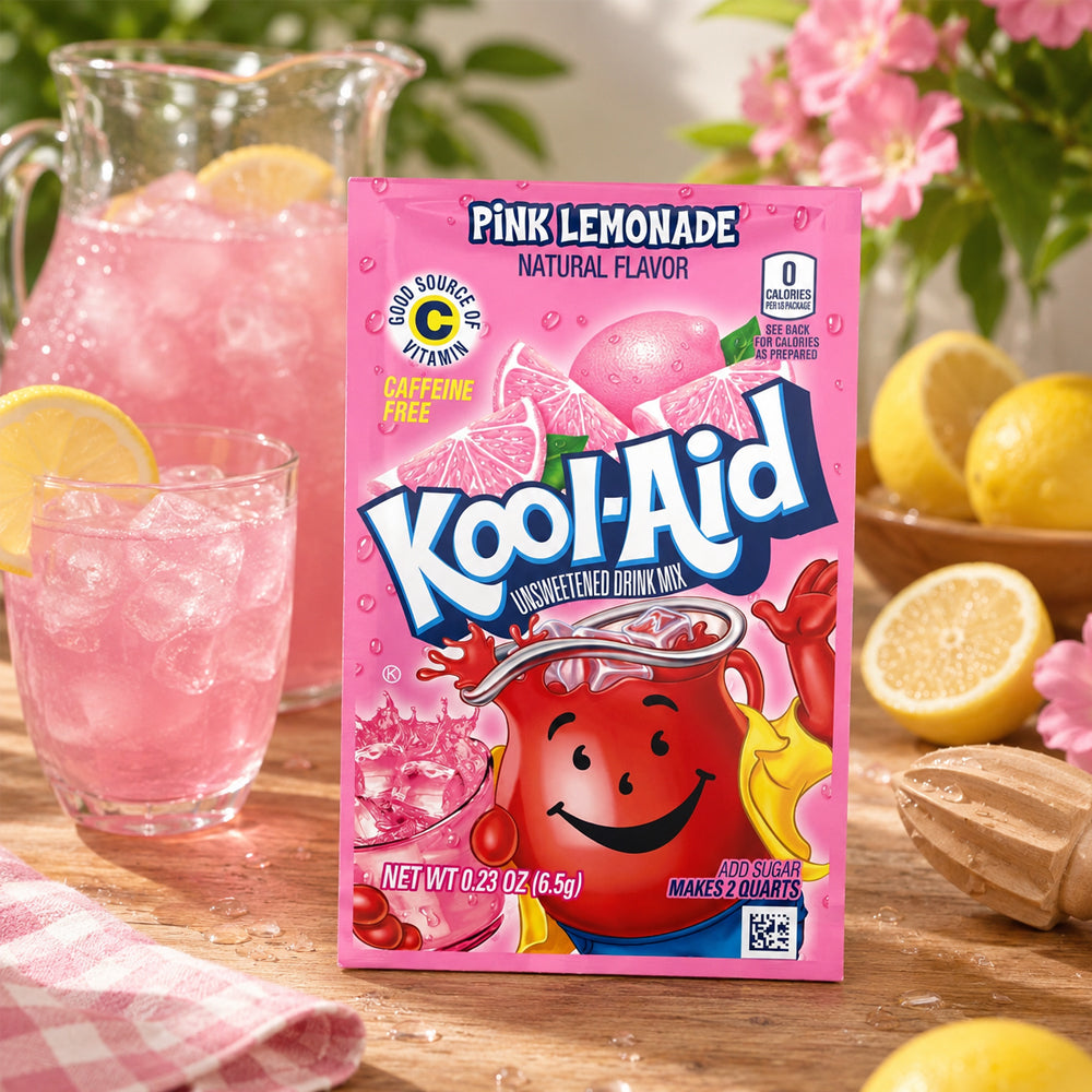 Kool Aid Unsweetened Drink Mix Pink Lemonade 6,5g