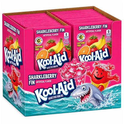 Kool Aid Unsweetened Drink Mix Sharkleberry Fin 48 x 4,6g Vorratspack