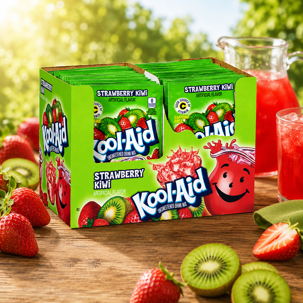 Kool Aid Unsweetened Drink Mix Strawberry Kiwi 48 x 4,8g Vorratspack