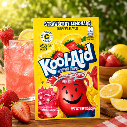 Kool Aid Unsweetened Drink Mix Strawberry Lemonade 5,3g