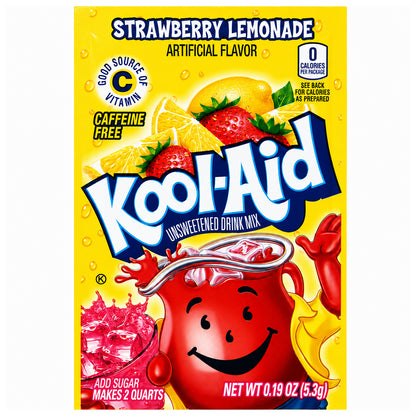 Kool Aid Unsweetened Drink Mix Strawberry Lemonade 5,3g