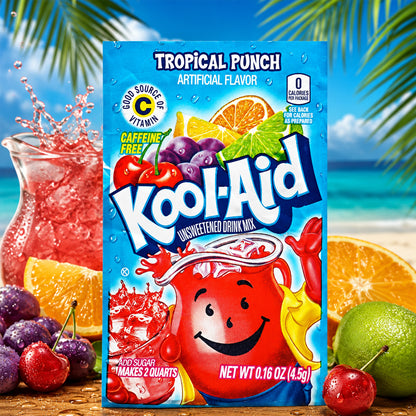 Kool Aid Unsweetened Drink Mix Tropical Punch 4,5g