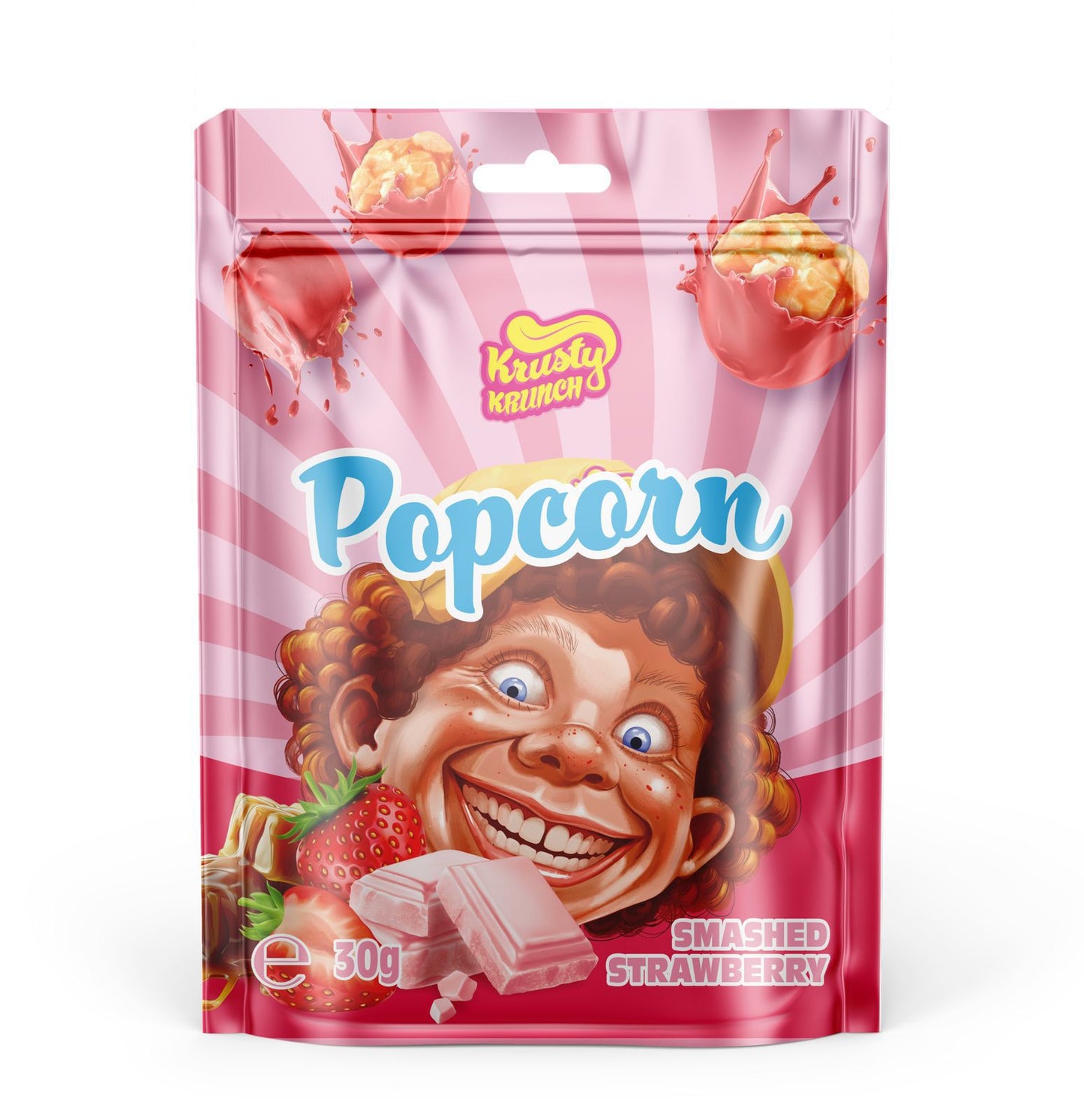 Krusty Krunch Smashed Strawberry Popcorn 30g