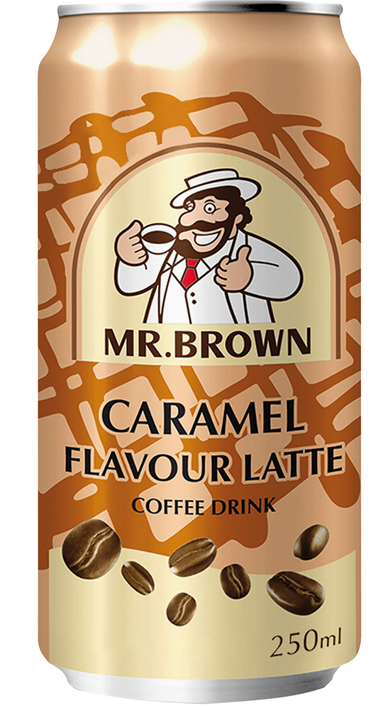 Mr Brown Caramel Flavored Latte Coffee Drink 250ml