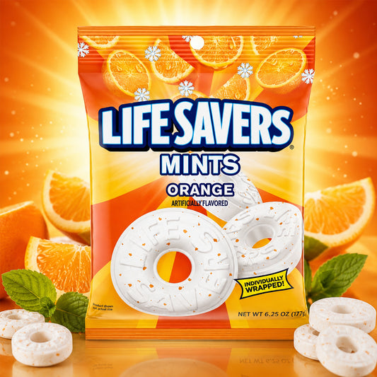 LifeSavers Hard Candy Mints Orange 177g