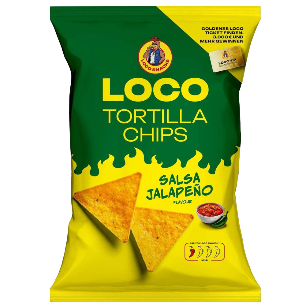 LOCO Tortilla Chips Salsa Jalapeno 100g