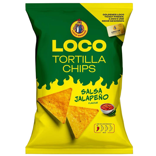 LOCO Tortilla Chips Salsa Jalapeno 100g