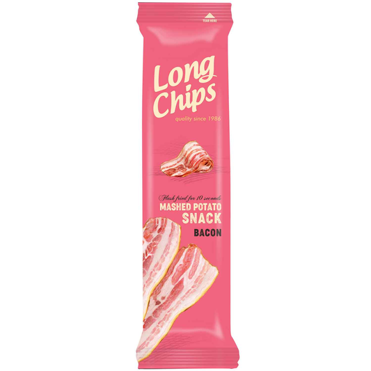 Long Chips Mashed Potato Snack Bacon 75g