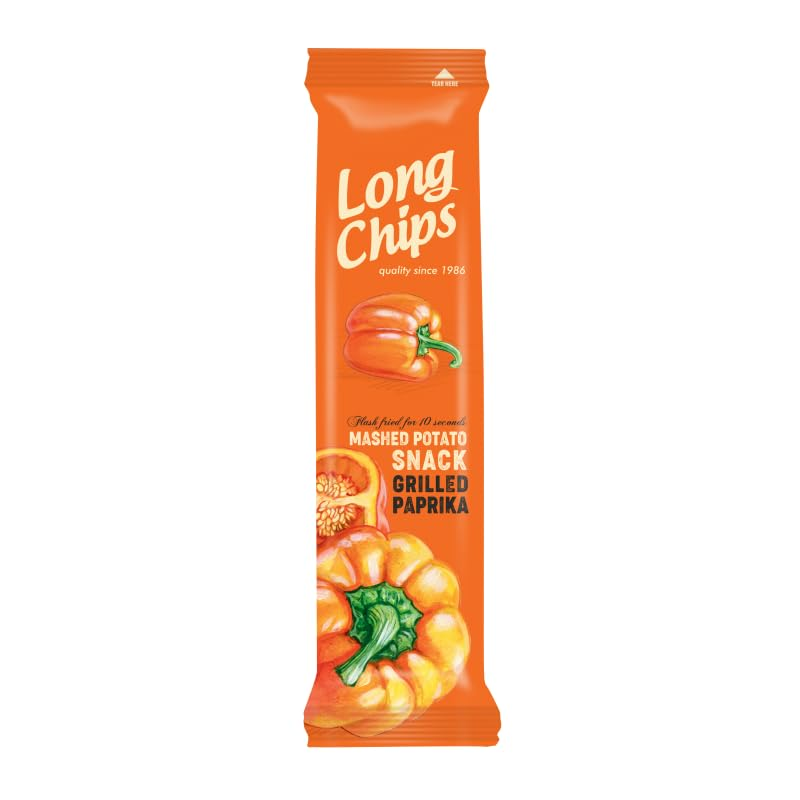Long Chips Mashed Potato Snack Grilled Paprika 75g