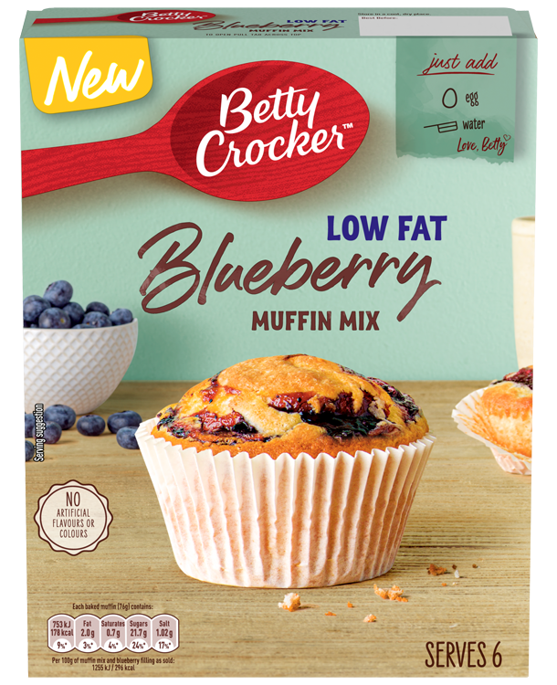 Betty Crocker Low Fat Blueberry Muffin Mix 335g