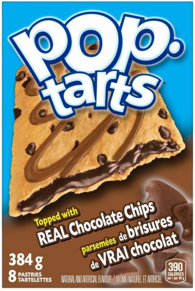 Kellogg's Pop-Tarts Real Chocolate Chips 8 Stück 384g (MHD 23.10.2024)